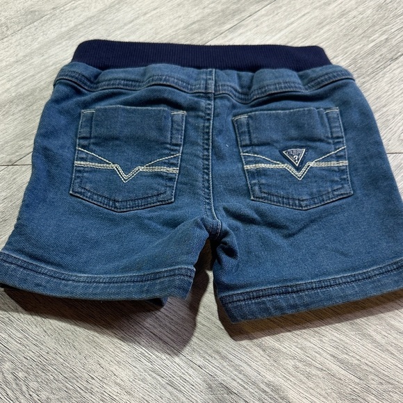 GUESS - Baby Polo Shirt and Jean Shorts - Picture 3 of 7